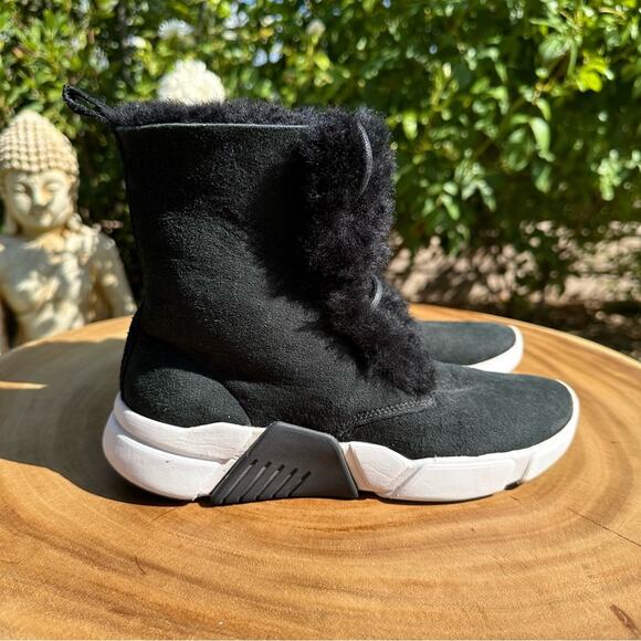 Skechers Shoes - SKECHERS MARK NASON Faux Fur Lined Suede Boot Sneakers Women’s Size 6